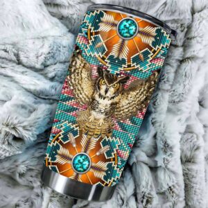 Native American Tumbler, Owl Pattern Tumbler, American…