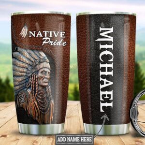 Native American Tumbler, Pride Aborigines Native American…
