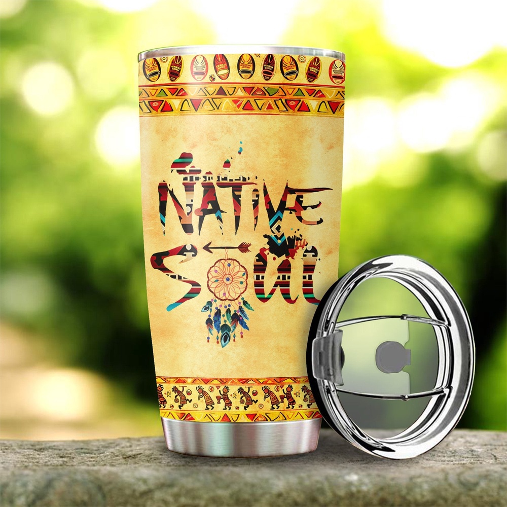 Native American Tumbler, Soul Native American Steel Tumbler, American Tumbler, Native Tumbler