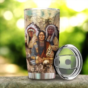 Native American Tumbler Tribal Native American Steel Tumbler American Tumbler Native Tumbler 2 w144vu.jpg
