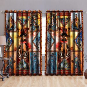 Native American Window Curtains, Aboriginal Dance Native…