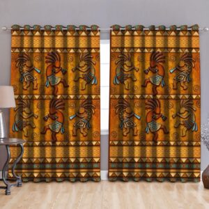 Native American Window Curtains, Ancient Dance Native…