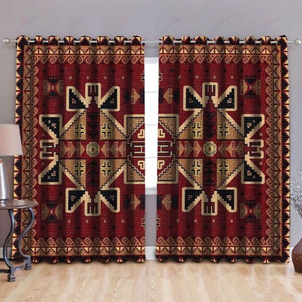 Native American Window Curtains, Ancient Patterns Native American Window Curtains, Window Curtains
