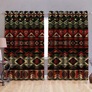 Native American Window Curtains, Aztec Style Native…