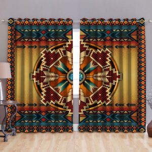 Native American Window Curtains, Beadwork Native American…