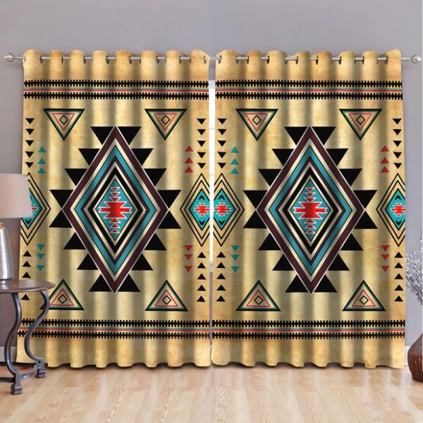 Native American Window Curtains, Beautifull Pattern Native American All Over Printed Window Curtains, Window Curtains