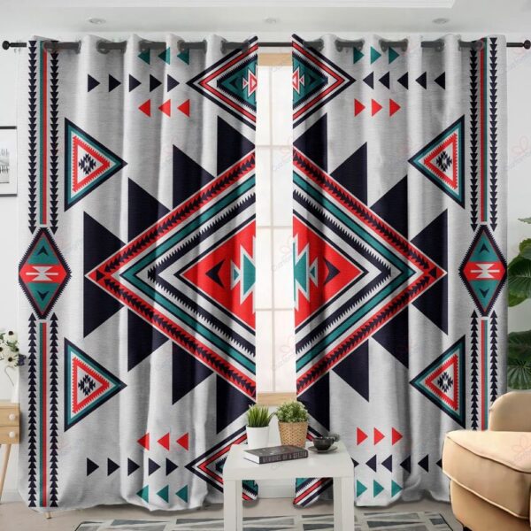 Native American Window Curtains, Creative Colorful Native American Window Curtains, Window Curtains