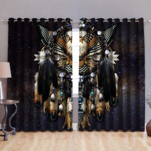 Native American Window Curtains, Eagle Dreamcatcher Native…