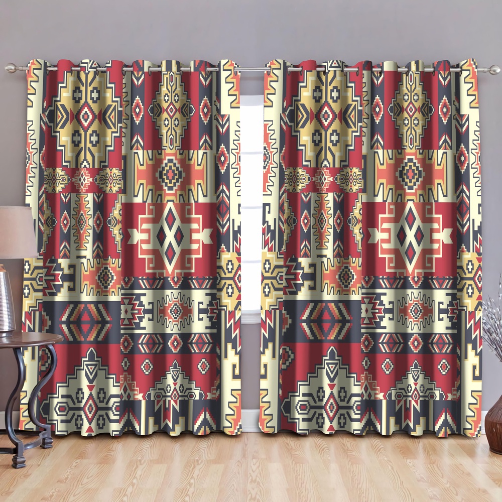 Native American Window Curtains, Eye-Catching Design Native American Window Curtains, Window Curtains