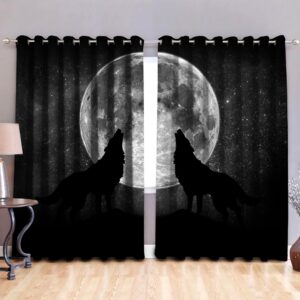 Native American Window Curtains, Full Moon Native…