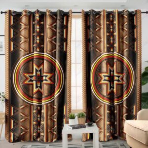Native American Window Curtains, Geometric Motifs Native…