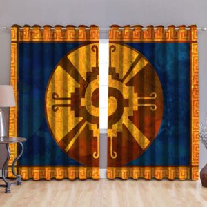 Native American Window Curtains, Impressas Yellow Native…