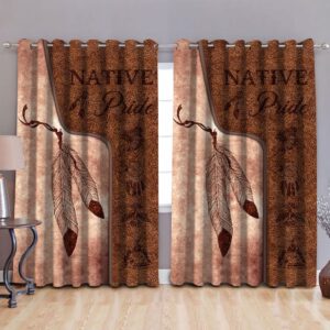 Native American Window Curtains, Pride Feathers Native…