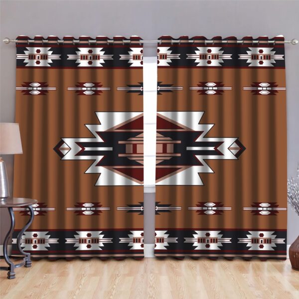 Native American Window Curtains, Southwest Symbol Native American Window Curtains, Window Curtains