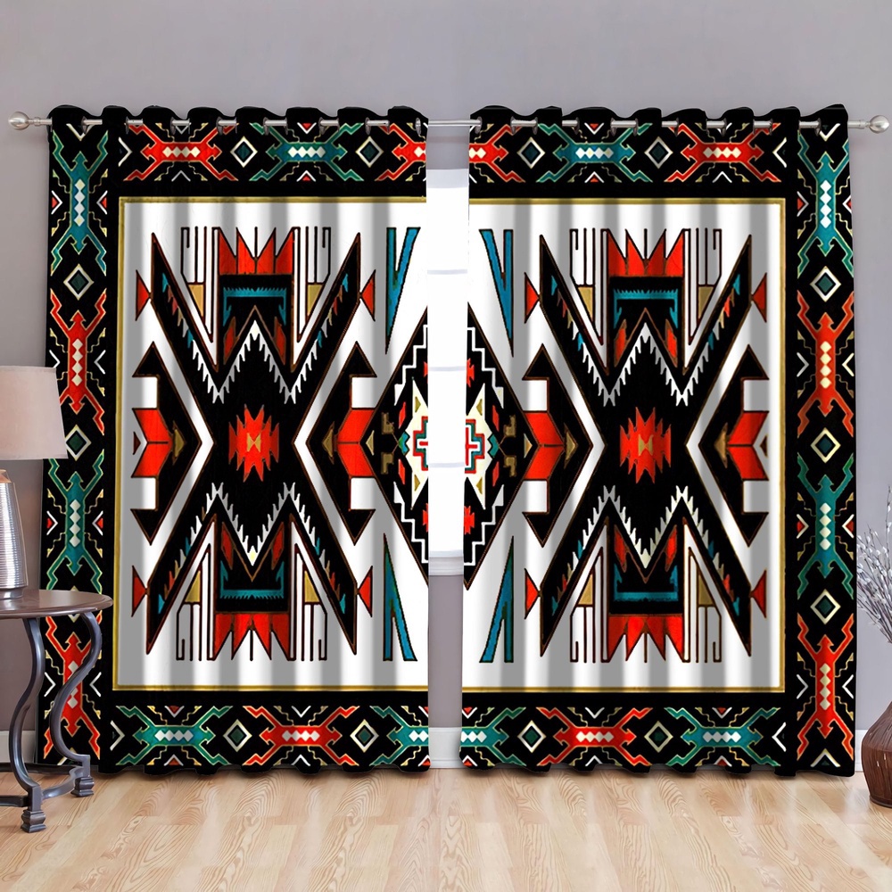 Native American Window Curtains, Unique Patterns Native American Window Curtains, Window Curtains