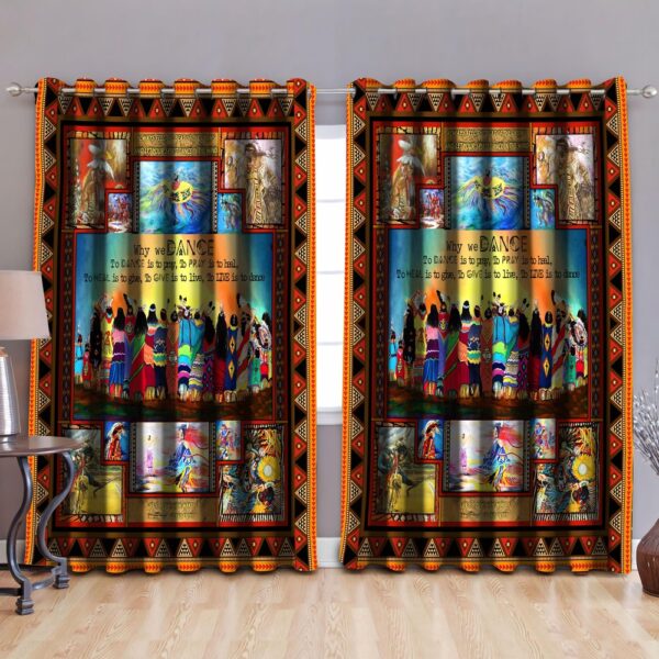 Native American Window Curtains, Why We Dance Native American Window Curtains, Window Curtains