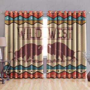 Native American Window Curtains, Wild West Native…