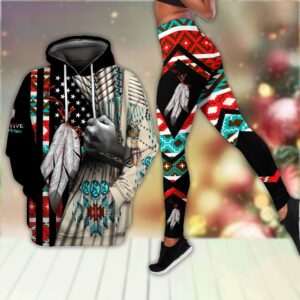 Pride Native American Hoodie Leggings Set, Native…