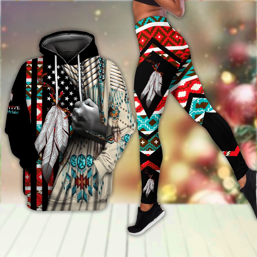 Pride Native American Hoodie Leggings Set, Native American Hoodies, Native American Leggings