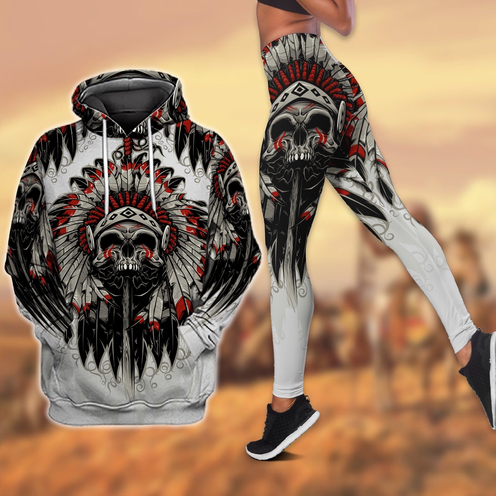 Sacrificial Native American Hoodie Leggings Set, Native American Hoodies, Native American Leggings