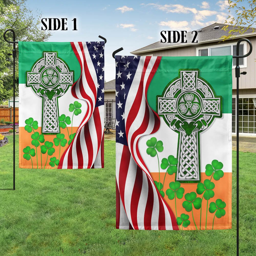 St Patrick’s Flag, Celtic Cross, Saint Patrick’s Day, Irish Flag, St Patrick’s Day Garden Flag