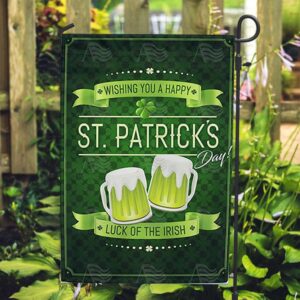 St Patrick’s Flag, Green Beer Cheers Double…