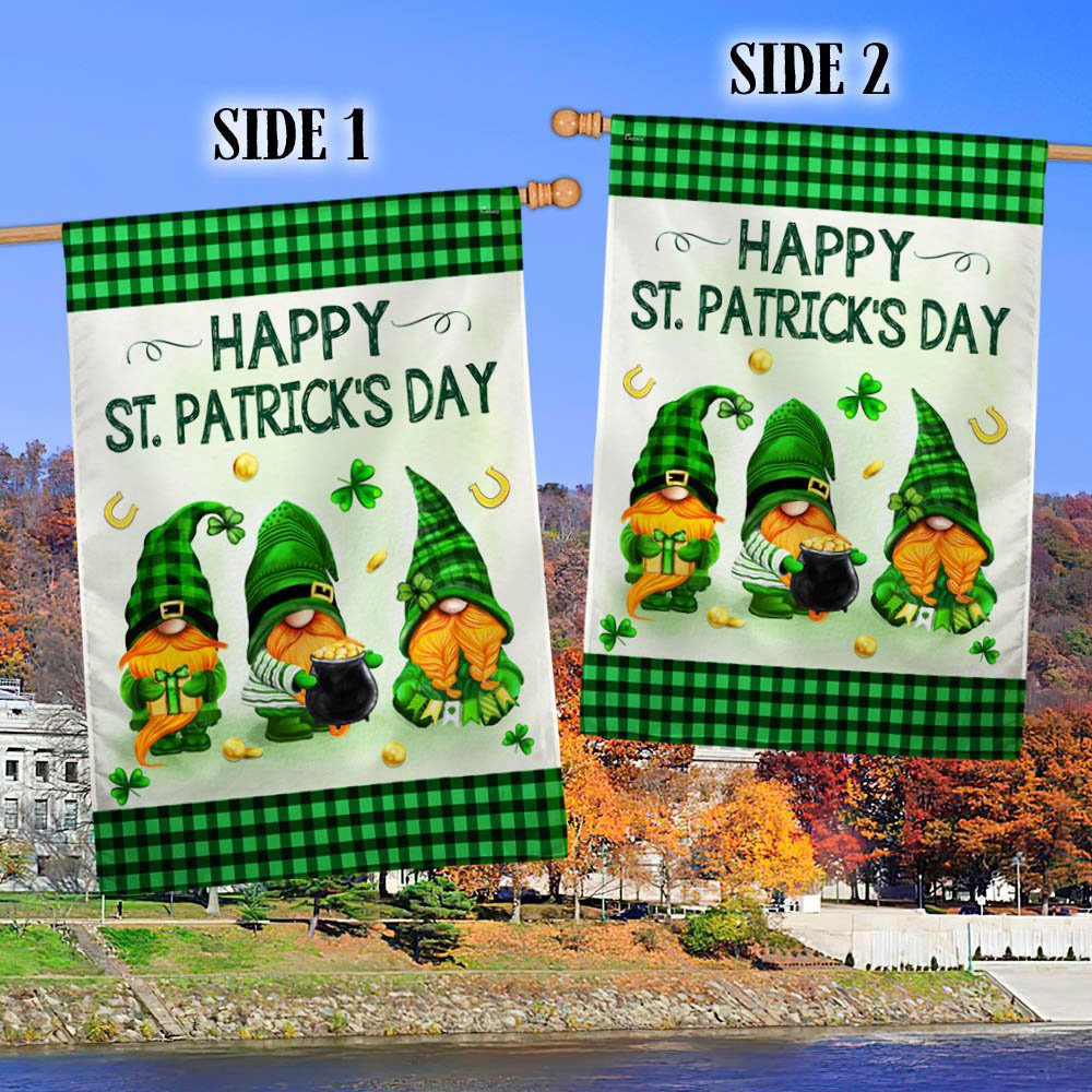 St Patrick’s Flag, Happy Patrick’s Day Gnomes Flag, St Patrick’s Day Garden Flag St Patrick’s Flag, Happy Patrick’s Day Gnomes Flag, St Patrick’s Day Garden Flag