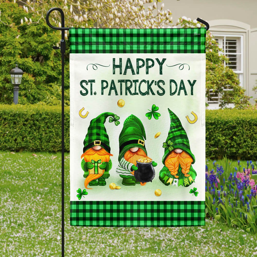 St Patrick’s Flag, Happy Patrick’s Day Gnomes Flag, St Patrick’s Day Garden Flag St Patrick’s Flag, Happy Patrick’s Day Gnomes Flag, St Patrick’s Day Garden Flag