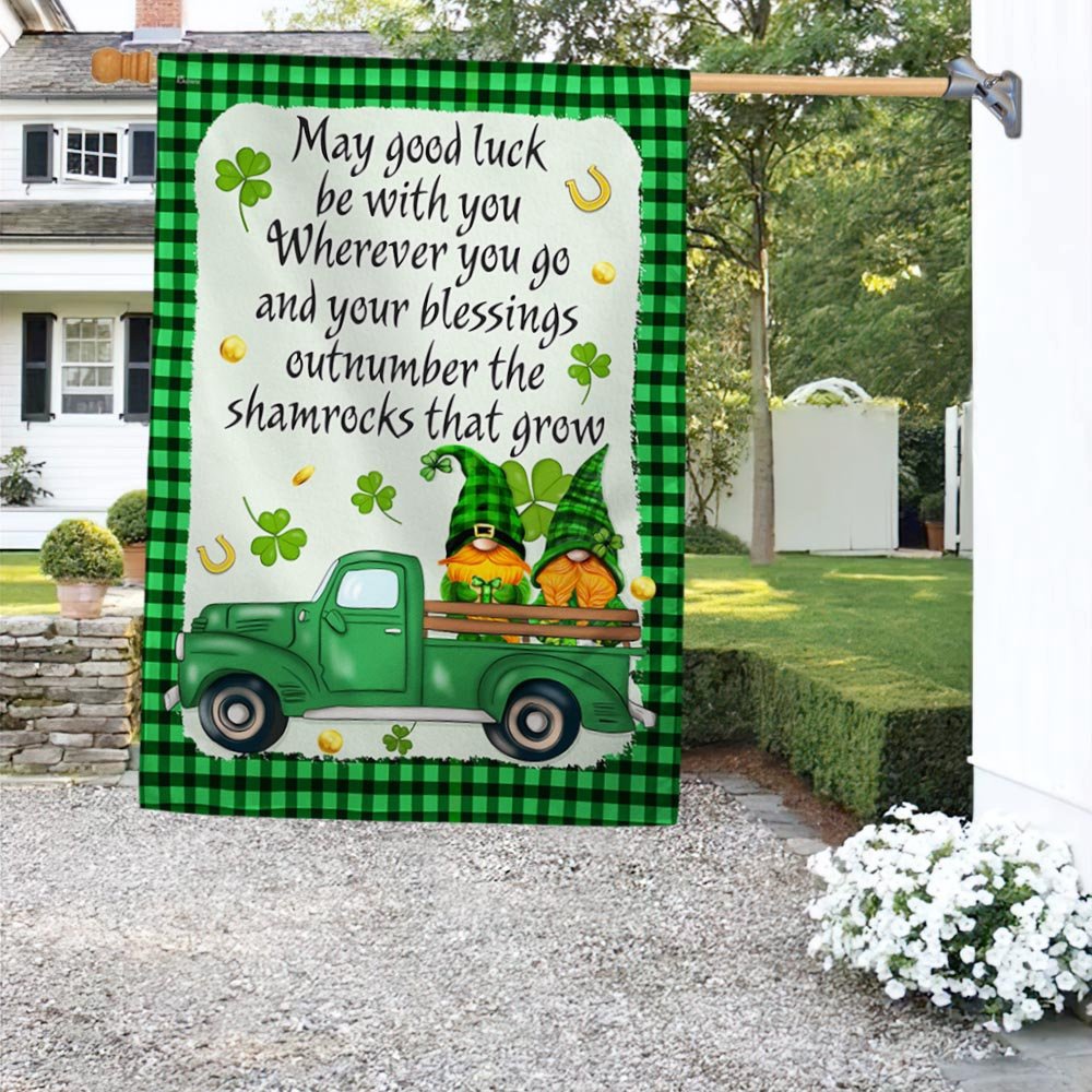 St Patrick’s Flag, Happy St. Patrick Day Irish Blessing May Good Luck Be With You Flag, St Patrick’s Day Garden Flag St Patrick’s Flag, Happy St. Patrick Day Irish Blessing May Good Luck Be With You Flag, St Patrick’s Day Garden Flag