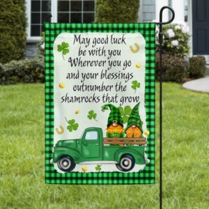 St Patrick s Flag Happy St. Patrick Day Irish Blessing May Good Luck Be With You Flag St Patrick s Day Garden Flag 2 pzlgdl.jpg