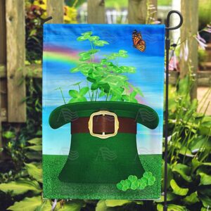 St Patrick’s Flag, Hat Of Clover Double…