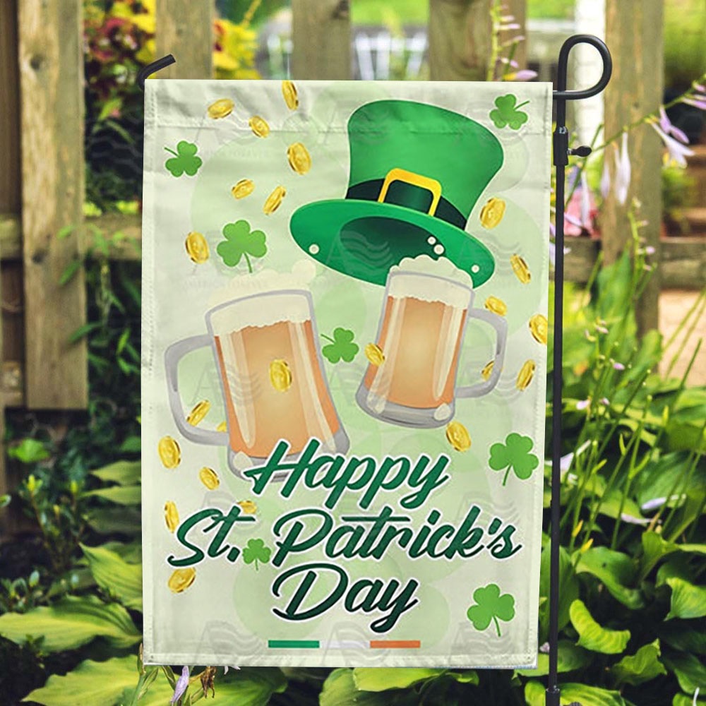 St Patrick’s Flag, Irish Brew For Me And You Double Sided House Flag, St Patrick’s Day Garden Flag
