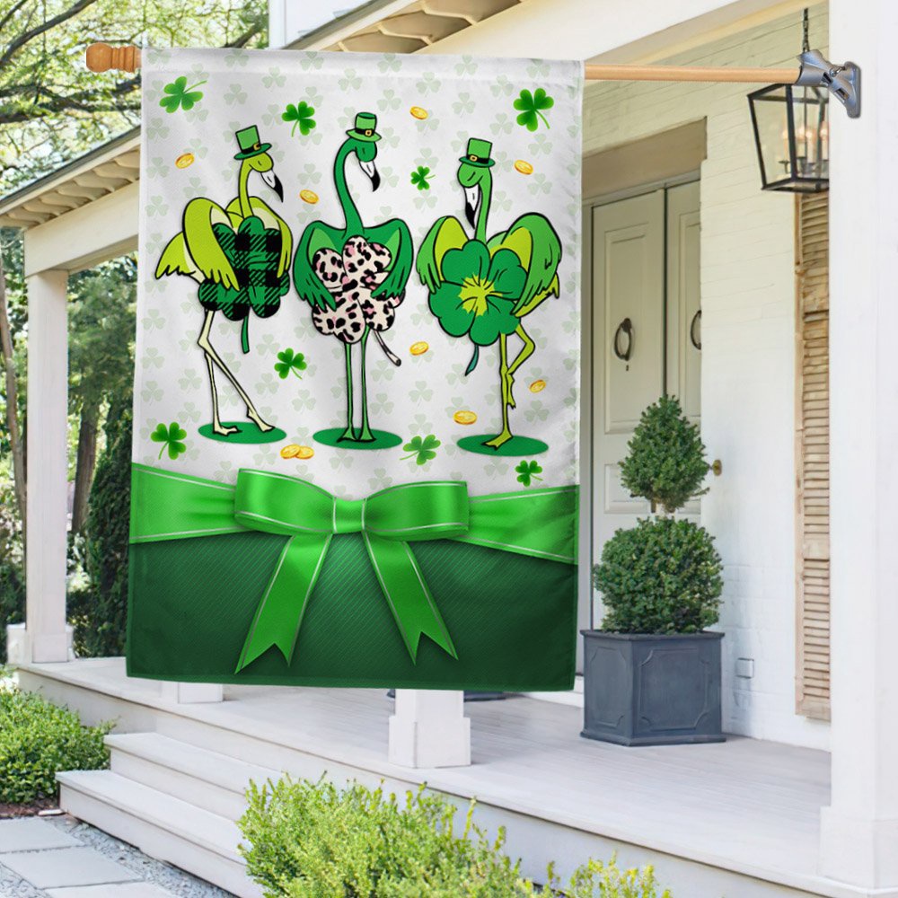 St Patrick’s Flag, Irish Patrick’s Day Flag Funny Flamingo, St Patrick’s Day Garden Flag St Patrick’s Flag, Irish Patrick’s Day Flag Funny Flamingo, St Patrick’s Day Garden Flag