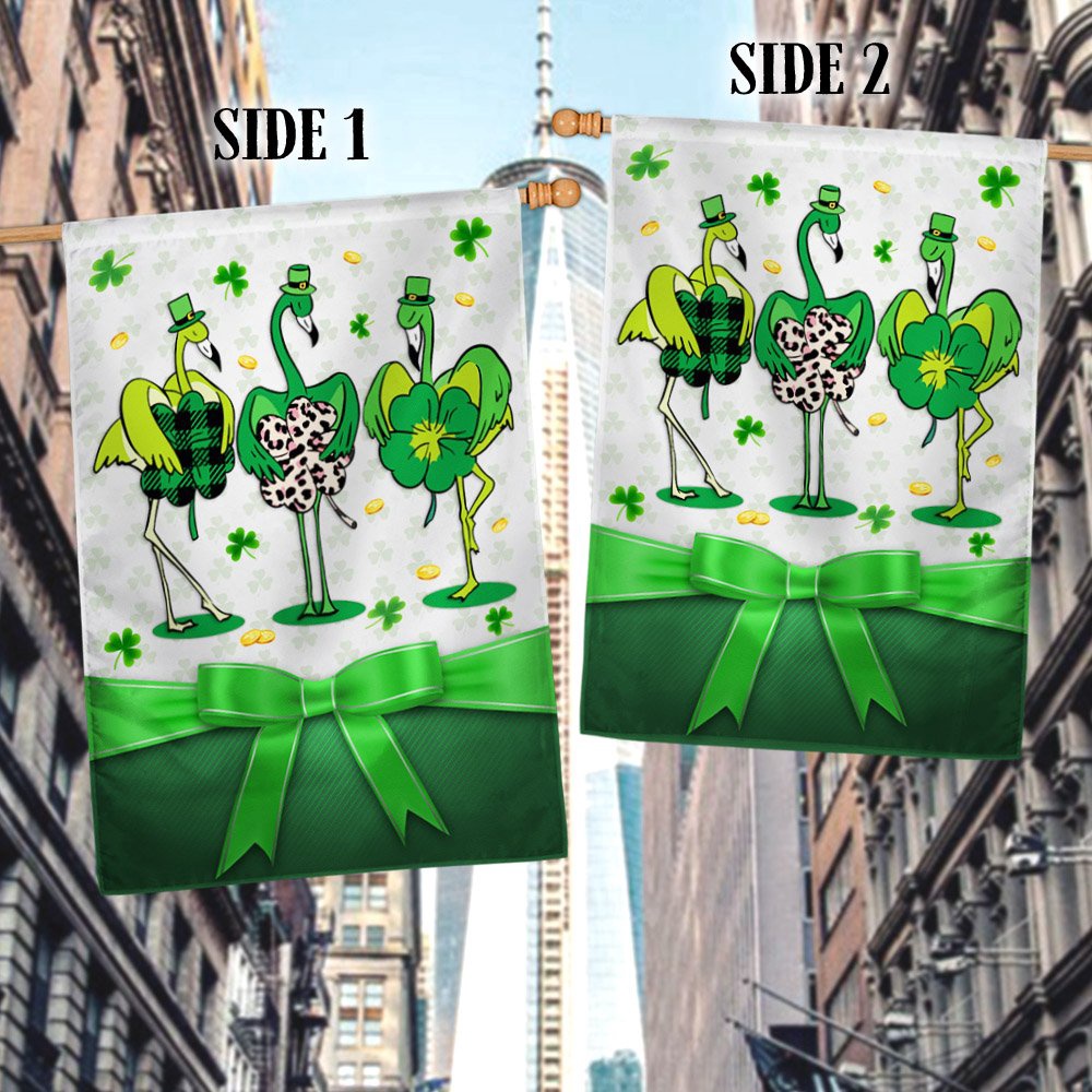 St Patrick’s Flag, Irish Patrick’s Day Flag Funny Flamingo, St Patrick’s Day Garden Flag St Patrick’s Flag, Irish Patrick’s Day Flag Funny Flamingo, St Patrick’s Day Garden Flag