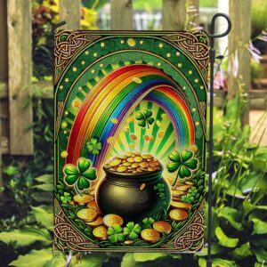 St Patrick’s Flag, Leprechaun’s Treasure Double Sided…