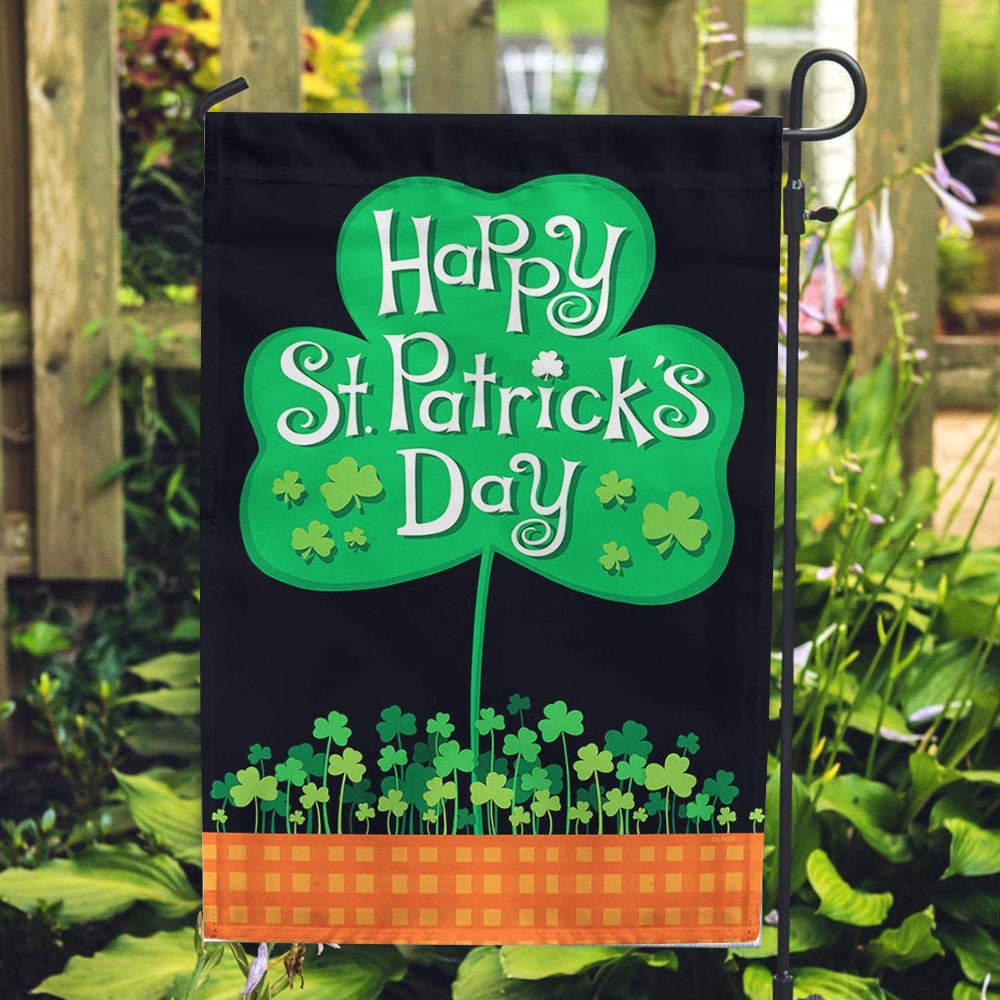 St Patrick’s Flag, Saint Pat’s Clover Patch House Flag, St Patrick’s Day Garden Flag St Patrick’s Flag, Saint Pat’s Clover Patch House Flag, St Patrick’s Day Garden Flag