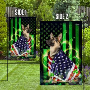 St Patrick s Flag Saint Patrick s Day German Shepherd Flag St Patrick s Day Garden Flag 4 zzqt1e.jpg