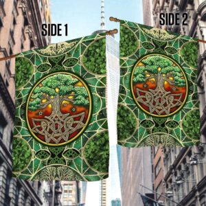 St Patrick s Flag Tree Of Life Flag Beautiful Irish Celtic Tree Of Life St Patrick s Day Garden Flag 2 yyrnu7.jpg