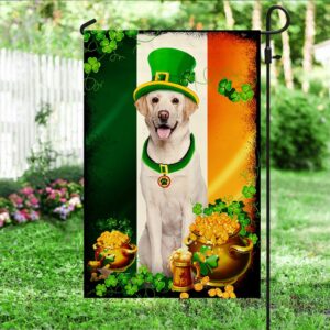 St Patrick s Flag Yellow Labrador Retriever Flag Happy St. Patrick s Day St Patrick s Day Garden Flag 3 orekkb.jpg