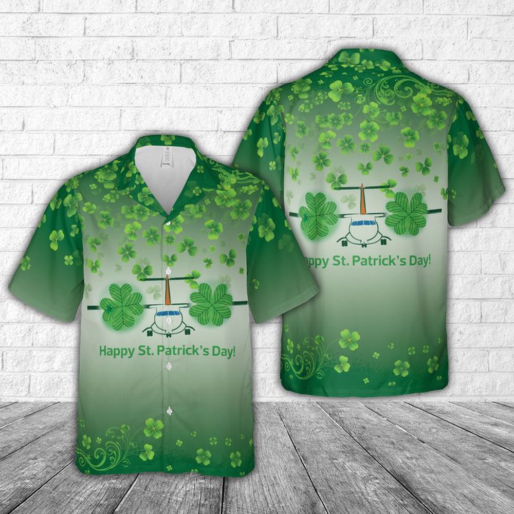 St Patricks Day Hawaiian Shirt, Canada Air North, Yukon’s Airline, St. Patrick’s Day Hawaiian Shirt