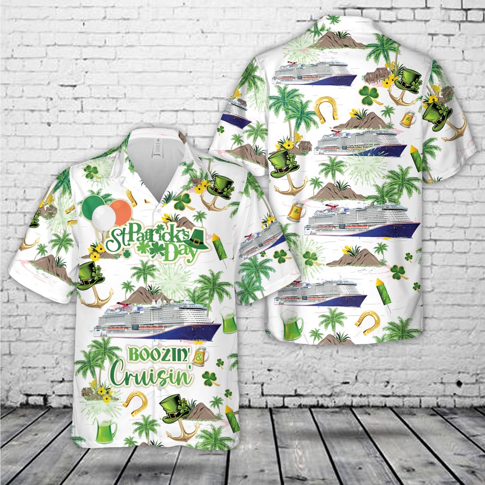 St Patricks Day Hawaiian Shirt, Carnival’s Mardi Gras, St Patricks Day Boozin And Cruisin Hawaiian Shirt St Patricks Day Hawaiian Shirt, Carnival’s Mardi Gras, St Patricks Day Boozin And Cruisin Hawaiian Shirt