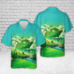 St Patricks Day Hawaiian Shirt, Green Cruise…