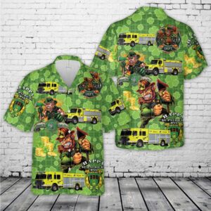 St Patricks Day Hawaiian Shirt, New Fairfield,…