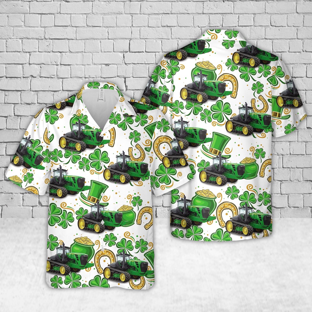 St Patricks Day Hawaiian Shirt, St Patrick’s Day John Deere Tracked Tractor (9630T) Hawaiian Shirt St Patricks Day Hawaiian Shirt, St Patrick’s Day John Deere Tracked Tractor (9630T) Hawaiian Shirt
