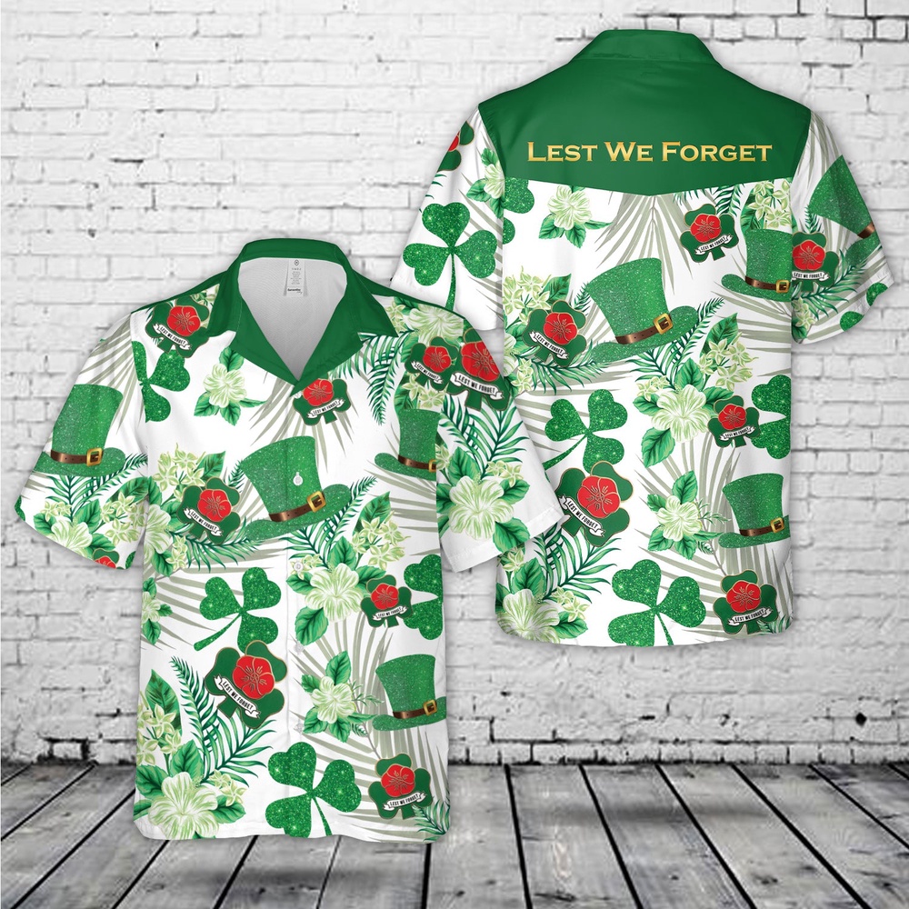 St Patricks Day Hawaiian Shirt, St Patricks Day Celtic Ireland Irish Lest We Forget Shamrock Hawaiian Shirts St Patricks Day Hawaiian Shirt, St Patricks Day Celtic Ireland Irish Lest We Forget Shamrock Hawaiian Shirts