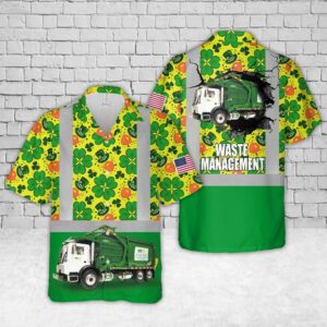 St Patricks Day Hawaiian Shirt, US Waste…