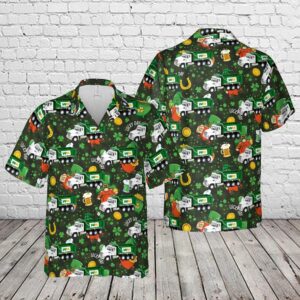 St Patricks Day Hawaiian Shirt, Waste Management…