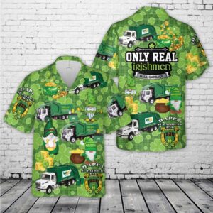 St Patricks Day Hawaiian Shirt, Waste Management…
