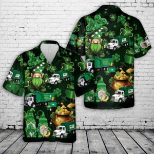 St Patricks Day Hawaiian Shirt, Waste Management,…
