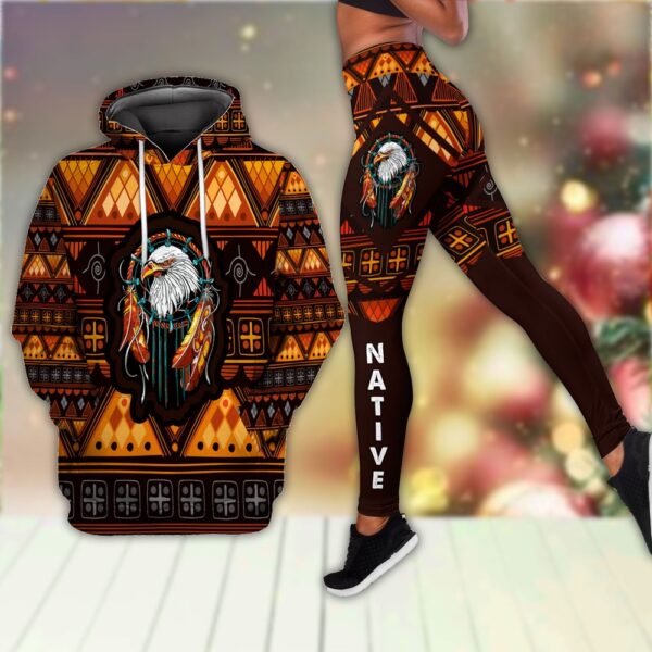 Symbol Of The Land Native American Hoodie Leggings Set, Native American Hoodies, Native American Leggings